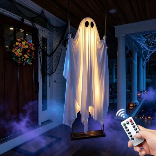 40% off Large Outdoor Halloween Decorations 5FT Swing Hanging Ghost for Porch - image 1