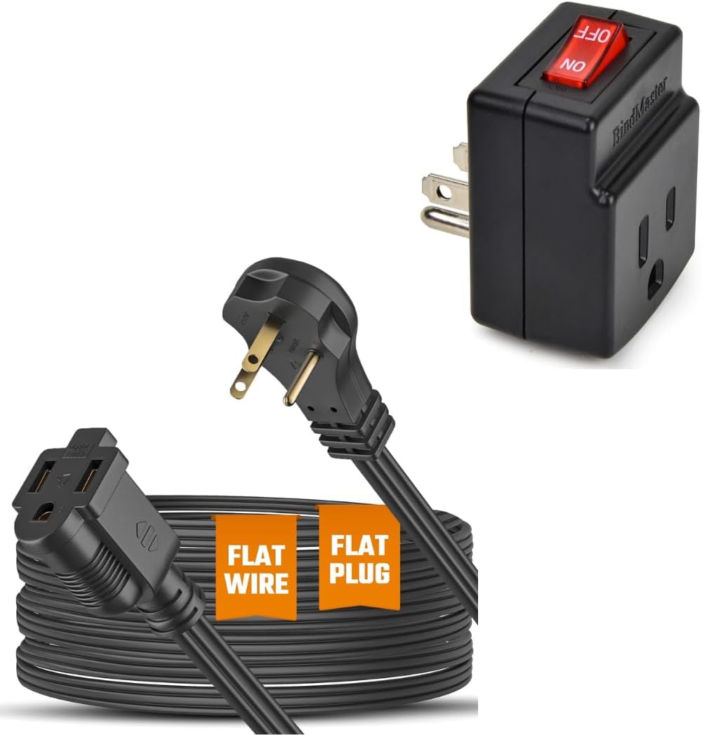Seamless Power Solution: Extension Cord & Port Power Adapter Combo