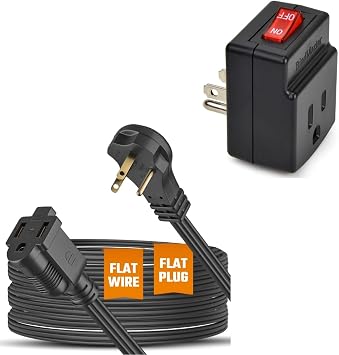 Seamless Power Solution Extension Cord & Port Power Adapter Combo
