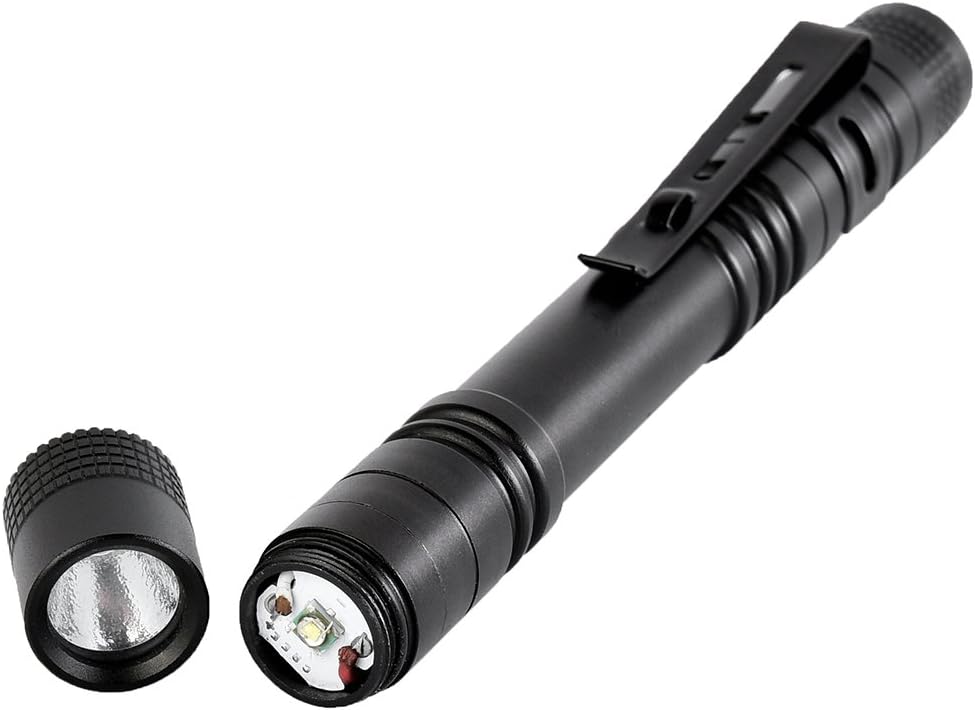 MODOAO 2 Pack Mini LED Pen Flashlight, Super Bright Pocket-Sized Flashlight with Clip, Waterproof & Lightweight - Perfect for Nurses, Mechanics, Inspection, Security, and Everyday Carry