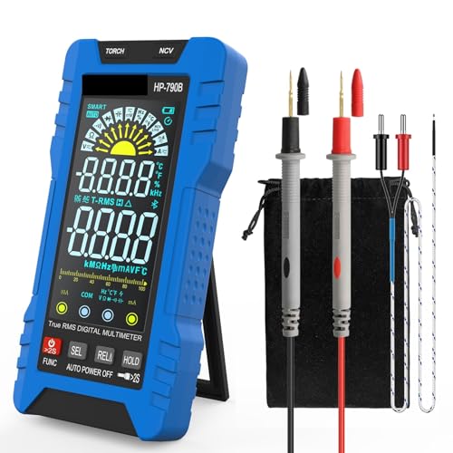 自動選択&自動範囲TRUE-RMSデジタルマルチメーター充電式、DC&AC電圧、DC&AC電流、抵抗HOLDPEAK-790B