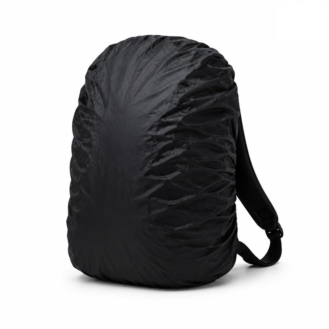 Backpack Rain Cover,Waterproof (Non Branded, Plain Black) 38 x 33 cm | Elastic Snug Fit, Dustproof & Mudproof, Folds into Compact Pouch, Lightweight & Durable, School & Travel Use-image-42