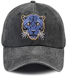 Jeasyunds Panther Gifts for Women Men, Embroidered Wild Animal Hat, Panther Decor Baseball Cap, Mothers Day Christmas Birthday Accessories for Mom Dad Uncle Sis