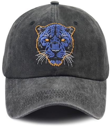 Jeasyunds Panther Gifts for Women Men, Embroidered Wild Animal Hat, Panther Decor Baseball Cap, Mothers Day Christmas Birthday Accessories for Mom Dad Uncle Sis