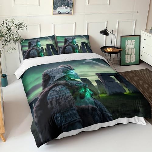 Housse de couette 3D astronaut 200x200cm parure de lit en microfibre zippée - 3