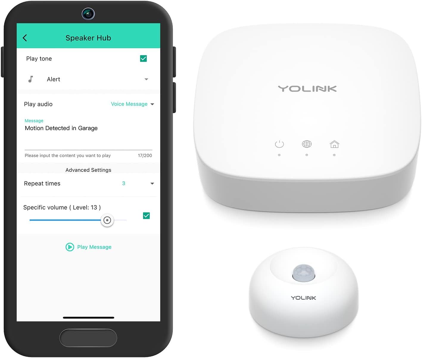 Smart Motion Sensor, YoLink 1/4 Mile World's Longest Range