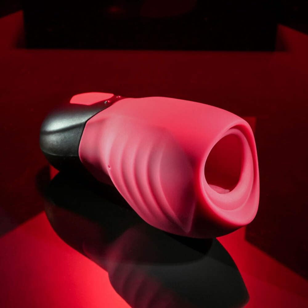 Gender X - Body Kisses Rechargeable Silicone Vibrating Suction Massager - Red