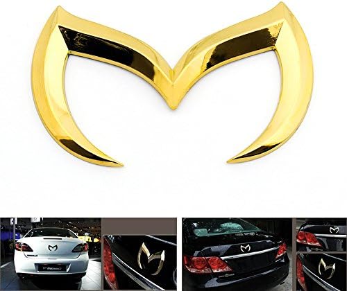 Mazda Chrome Gold Evil M Rear Trunk Metal Emblem Badge Logo 2004 - 2017