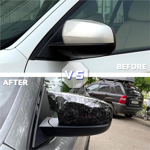 Coques rétroviseurs BMW X5 E70 X6 E71 2008-2013 aspect carbone - 3