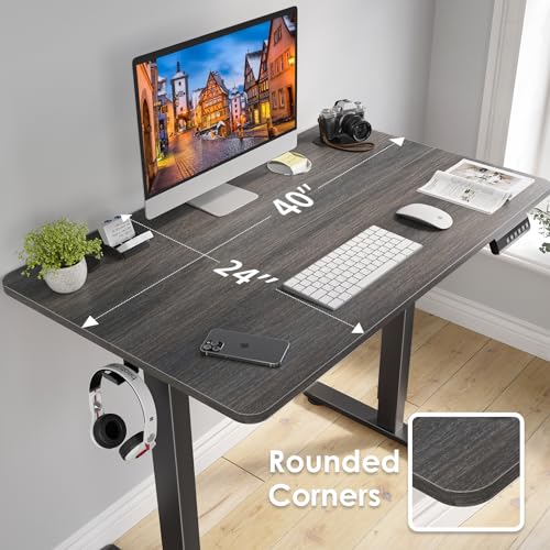 Image of STARY Electric Standing Desk Adjustable Height Sit Stand Home Office Desk with Splice Board