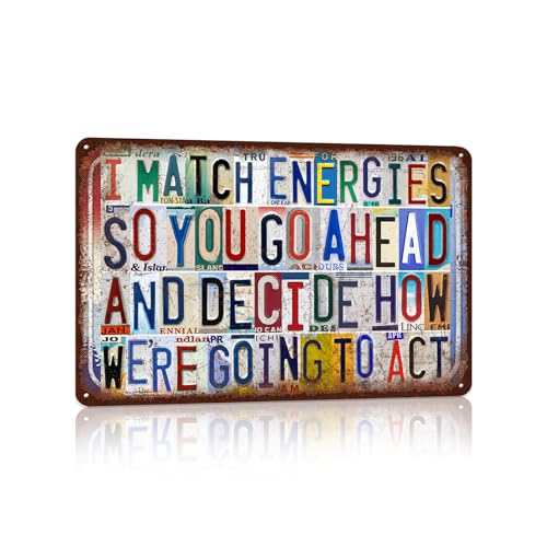 JBYMsign Vintage Wall Decor Inspirational Quotes Metal Sign Tin Signs