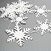 OuMuaMua Winter Christmas Hanging Decorations, 12PCS 3D Large Silver Snowflakes & 12PCS White Paper Snowflakes Hanging Garland for Christmas Winter Wonderland Holiday New Year Party Home