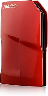 Mercku M6 Wi-Fi 6 Router for Wireless Internet Mesh Wi-Fi System 1 Pack up to 3,000 Sq.Ft. Can Add More Units to Form a Mesh Wi-Fi System, Dual-Band Gigabit Router, App Control, AX1800, Maroon Red