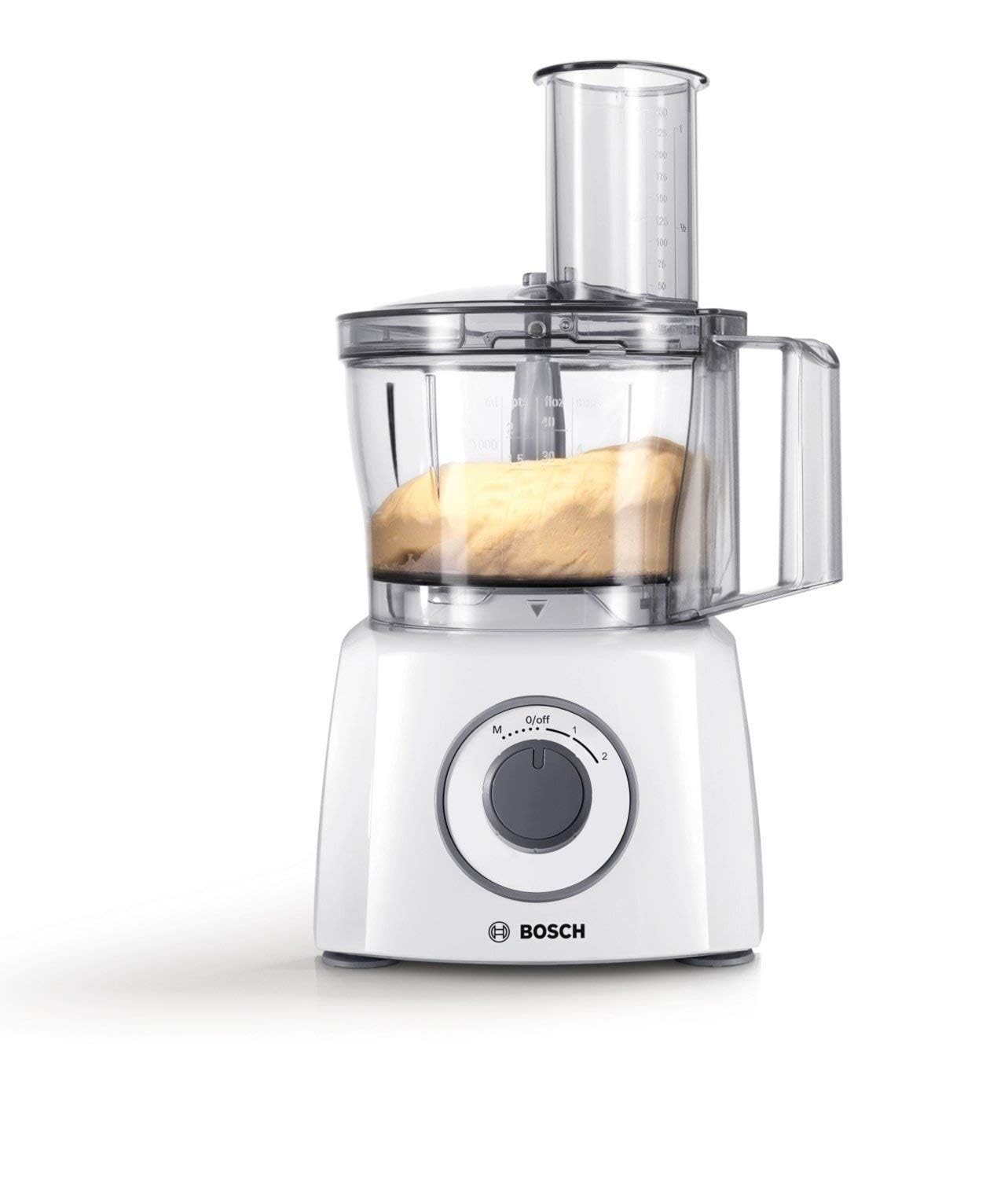Bosch - Procesador de alimentos, MultiTalent 3, 800 W, Blanco, MCM3100W