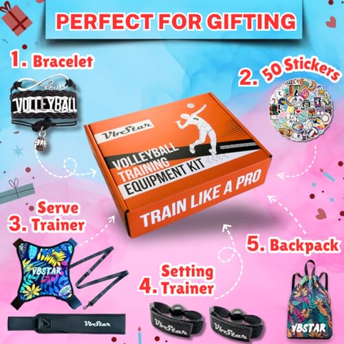 Volleyball Training Equipment Aid - Practice Your Serving, Setting & Spiking with Ease, Great Solo Serve & Spike Trainer for Beginners & Pro, Perfect Volleyball Gift2