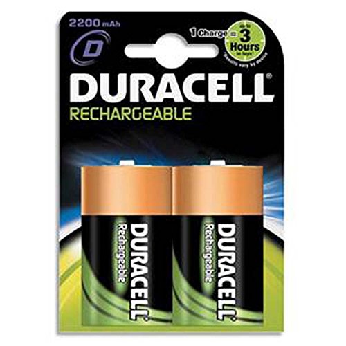 Blister de 2 accus rechargeables 1,2V D/HR20 2200mAh