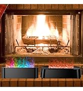 Amazon.com: Colorful Flame Fire Diffuser Humidifier, Ultra-Quiet Aroma ...