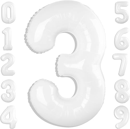 Vista 374 de Globos de números 0 de 40 pulgadas, globos negros de números para números 10, 20, 30, 40, 50, 60, 70, 80, 90, 100, globos de números 10, 20, 30, 40