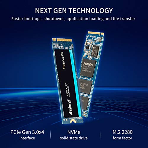 Inland Professional 2TB SSD 3D QLC NAND M.2 2280 PCIe NVMe 3.0 x4