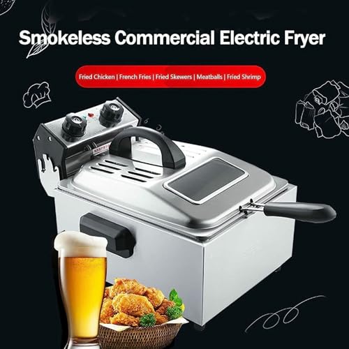 Friteuse électrique professionnelle avec panier de cuisson en acier inoxydable - 3