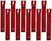 garnimex Chiusura lampo 40 cm x 10 pezzi colore 19 rosso pomodoro assortiti non divisibili