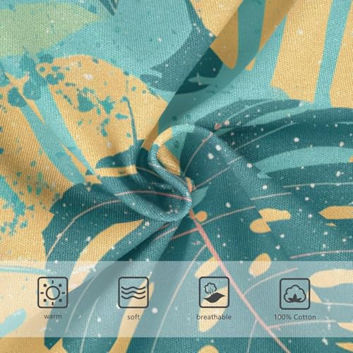 KLL Leaves Monstera Blots Boys Toddler Pure Cotton Boxer Briefs Cute Undies3