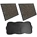 Produktbild Entrando 2X Fussmatten 60x90cm, 1x Schuhabtropfschale - Bundle für Haustür, Balkon oder Terrasse - innen und außen, rutschfest, waschbar (Braun Schwarz)