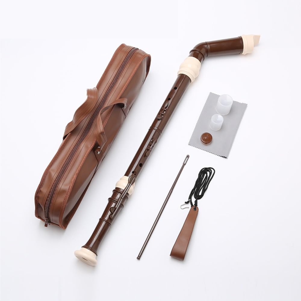 Flauto dolce barocco 5 set, set super alti/tenore/alto/tenore/basso, stile retrò, adatto a principianti e professionisti for suonare, borsa di stoccaggio gratuita e strumenti di pulizia