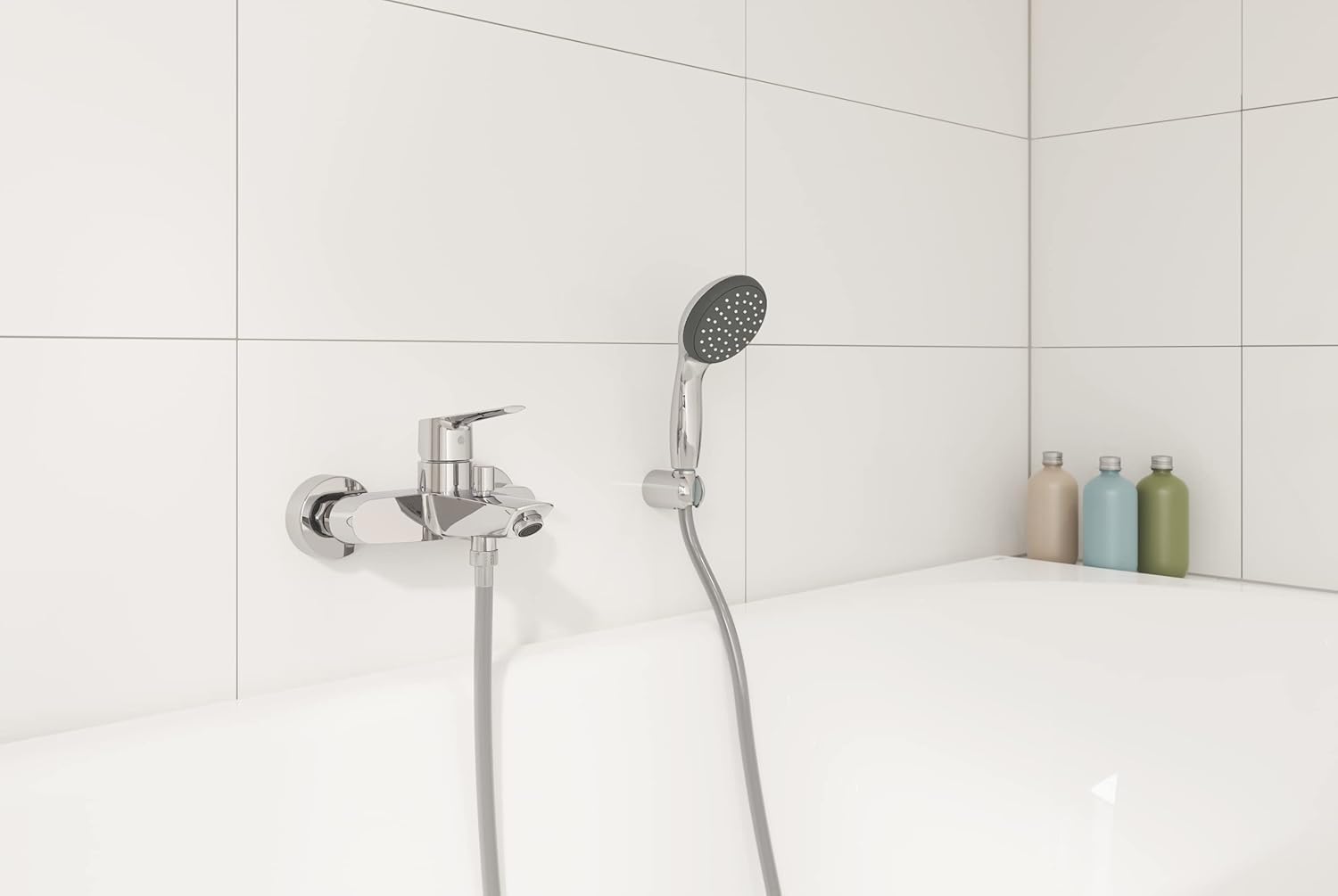 GROHE EUROSMART 33 300 003 Einhebelmischer für Badewanne, Chrom, ohne Ausrüstung