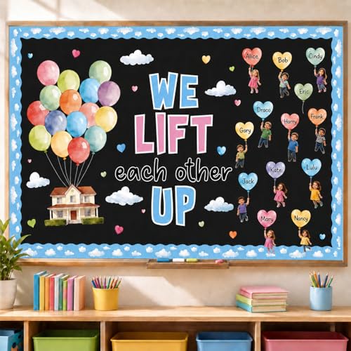 120pcs Colorful Watercolor Balloon Bulletin Board Adventure Balloon Cloud DIY
