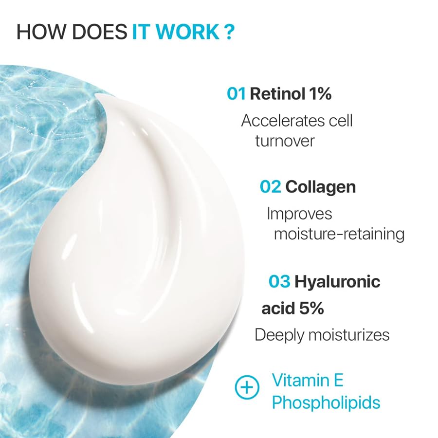 5% Hyaluronic Acid Face Cream, Anti-Aging Brightening Firming Moisturizing Cream for Uneven Skin Tone, Nourishing Rejuvenating Face Moisturizer, 1.76 oz - Image 2