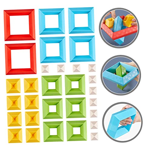 ibasenice Blocos De Construção Variados De 30 Peças Para Crianças De Plástico Em Constante Mudança