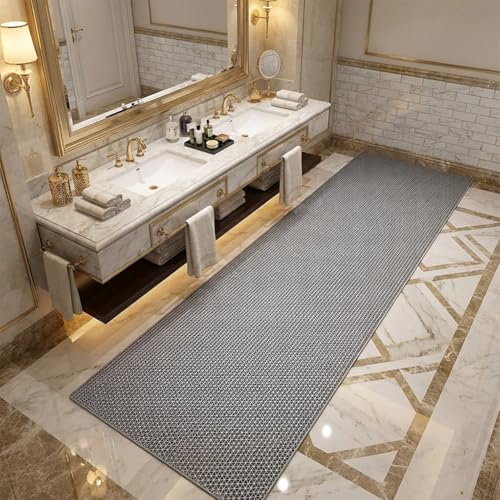 LITA Drainage Non Slip Flooring Mats Swimming Pool Bathroom Mat Anti-Fatigue PVC Mat Heavy Duty Commercial Anti Slip Floor Mats for Outdoor Balcony Garage Restaurant Sauna SPA (Gray, 3FTX8FT)