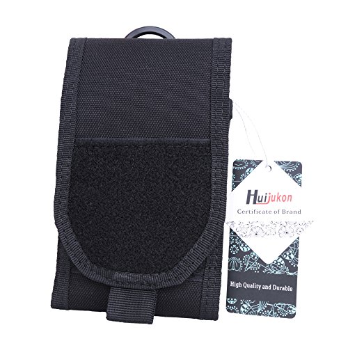 Huijukon Molle Tactical Telefontasche, große Smartphone-Tasche, Gürteltasche für 5,8 Zoll iPhone X iPhone 8 Plus 6,3 Zoll Galaxy Note 8 S8 Plus Moto X Nexus 6 Cover