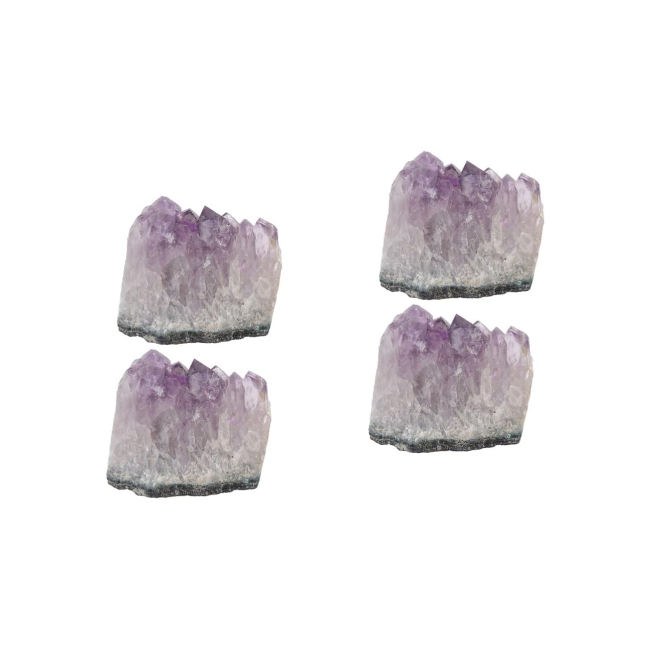 Améthyste naturelle et décoration précieuse maison : collection 2 pièces x2
