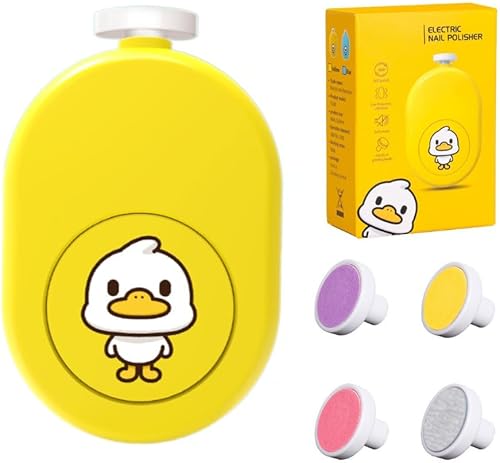 Lima de uñas eléctrica para bebé, recortadora de uñas eléctrica segura y suave con almohadillas intercambiables, lima de uñas de bajo ruido para