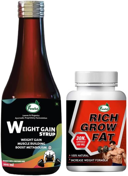 Weight Gain Capsule And Weight Gain Syrup ||Optimizes Nutrient, Healthy Digestion |Weight Gainer to healthy muscle development