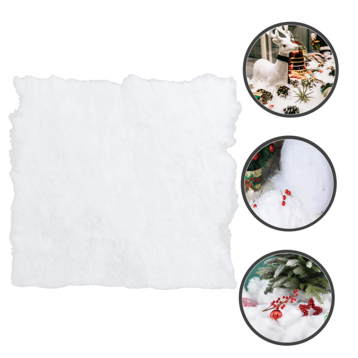 5 Stücke Schnee Decke Für Weihnachten Dorf Gefälschte Schnee Dekoration 3D Ornamente