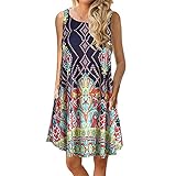 ✿Strandkleid Damen: Dieses Kleid Damen perfekt für Lässige, Zuhause, Strand, Urlaub, Tourismus, Sport, Fitness, Büro, Rockabilly, Hochzeitsgast, Urlaub, im Freien, Party oder Alltag. Es ist auch das beste Geburtstagsgeschenk oder Festivalchenk für Familie, Beste Freunde, Freundin, Teenager , Mutter. Nnser Produktgröße ist sehr individuell. Bitte beziehen Sie sich auf das letzte Bild des Produkts, um die Größe auszuwählen.