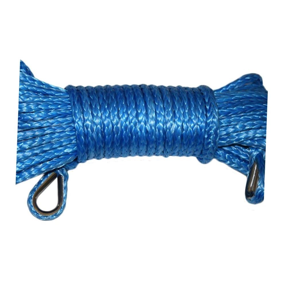 Cavo per verricello Sintetico 6mm 15m, Corda Blu per Fuoristrada