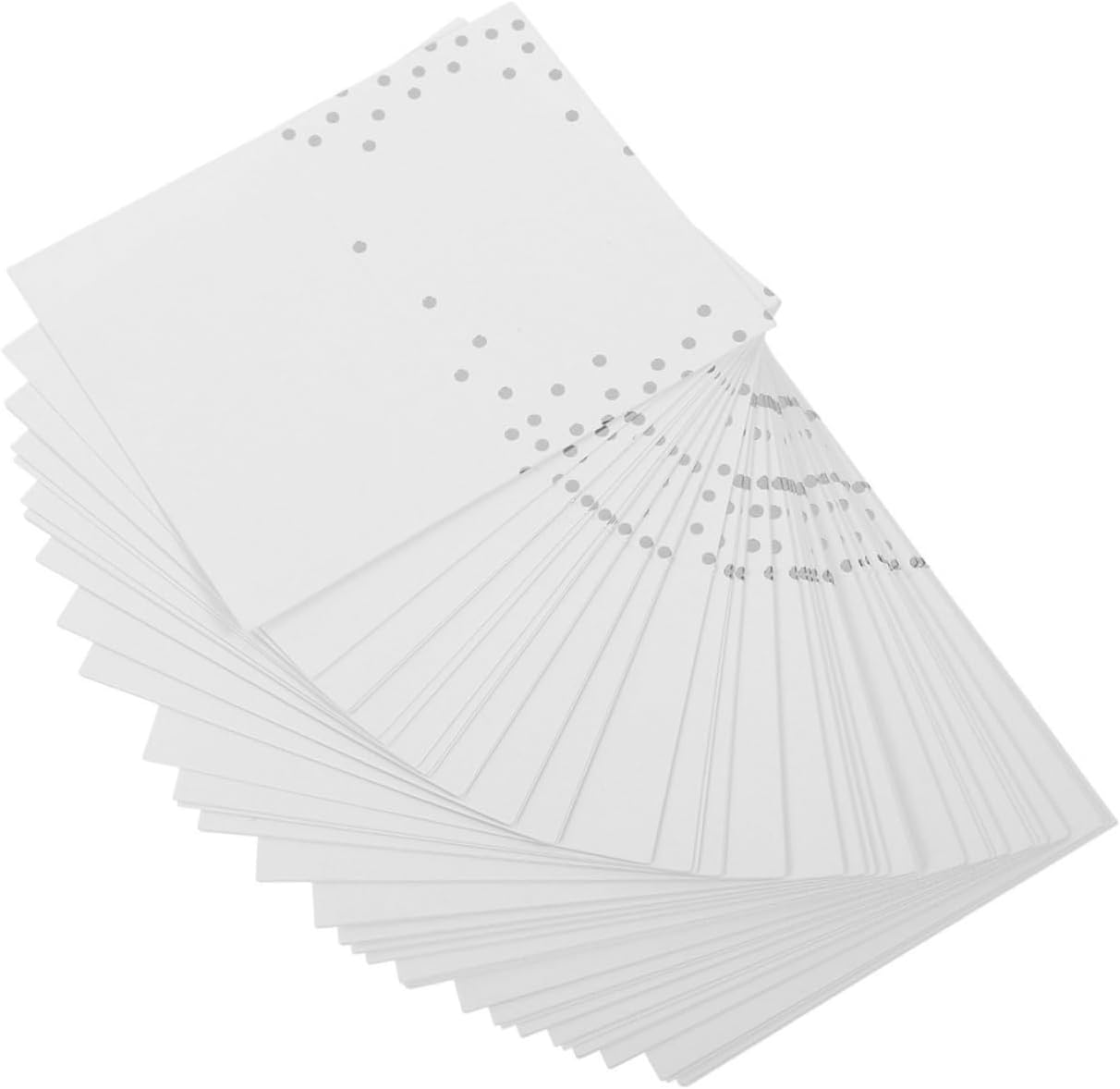 100pcs Dot Printing Place Cards for Weddings Blank Seating Cards Elegant for Events Smooth Edges for Dining Table Settings