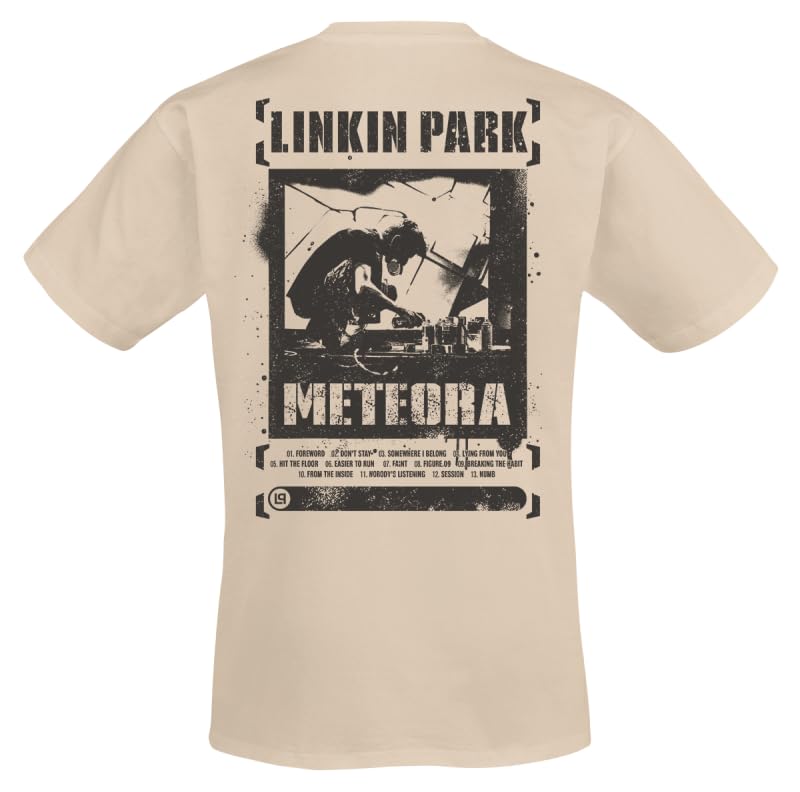 Linkin Park Meteora Spray Unisex Camiseta Arena 100% algodón Regular