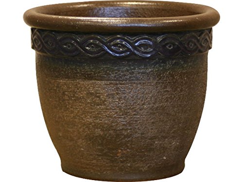 Pot de fleurs céramique K&K Kleopatra résistant pour rempotage de plante