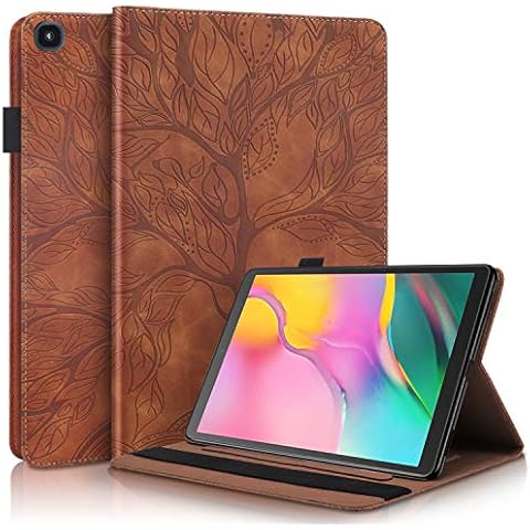 Case for Samsung Galaxy Tab A 10.1 2019(SM-T510/T515) Premium Slim PU Leather Stand Folding Folio Cover for Samsung Galaxy Tab A 10.1 Inch Tablet SM-T510/T515 2019 Release Modle -Brown Cover