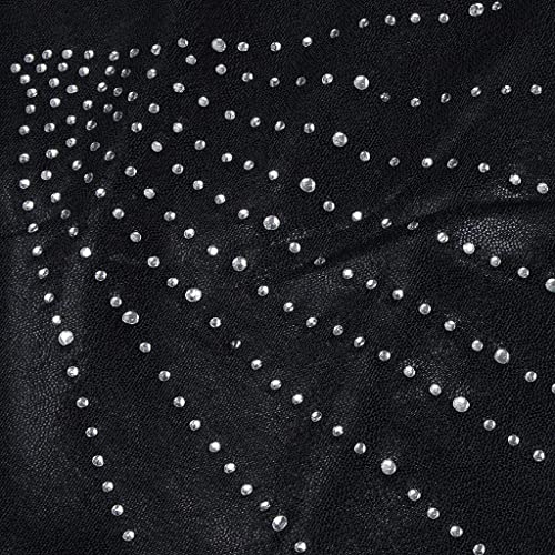 shamjina Macacão de Malha Feminina de Ginástica de Uma Peça Só para Garotas Macacão Metálico Sem Man