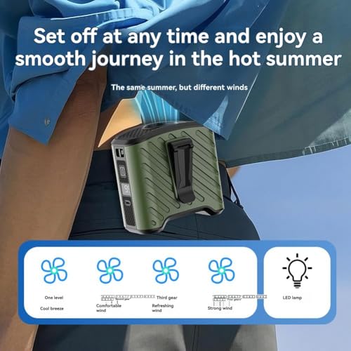 Ventilateur à maintien de la taille idéal pour le camping et le jardinage