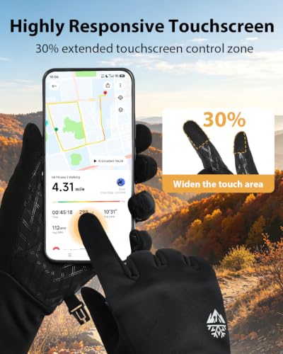 Prime Members: Pixel Panda Running Gloves w/ Smartwatch Window & Reflective Strips - image 6