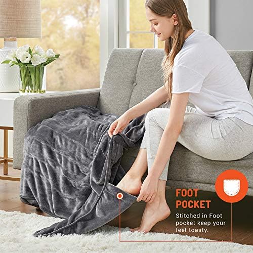 electric blanket with separate foot warmer