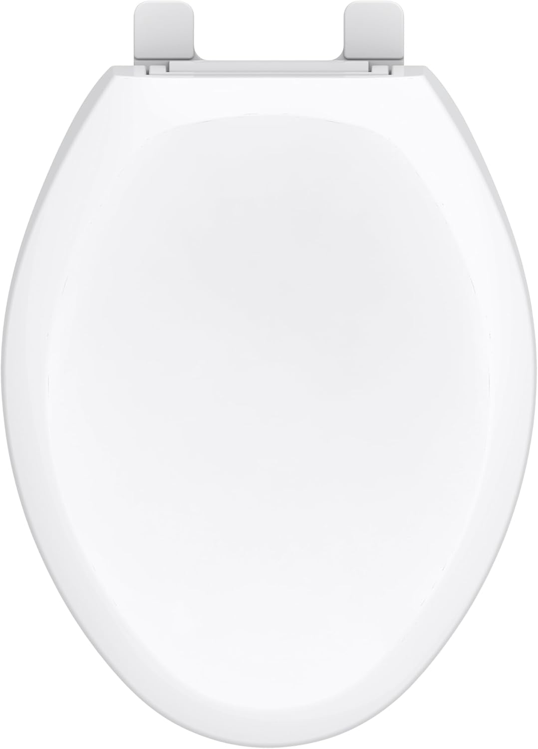 Gerber Elongated Toilet Seat with Cover, Soft Close, Heavy-Duty Plastic, Adjustable Fit for Standard Toilets, White G0099213