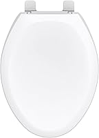 Gerber Elongated Toilet Seat Soft Close No Slam - Quick Install, Adjustable Fit, Durable Heavy-Duty Plastic, Fade-Resistant White